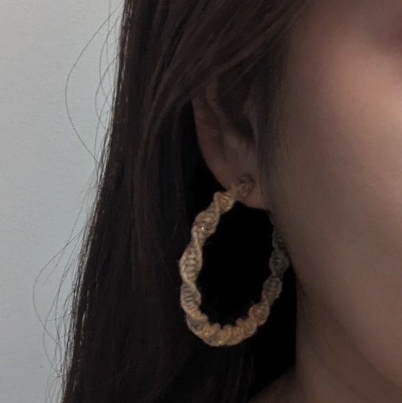 Cute bamboo earrings - Picture 4 of 4